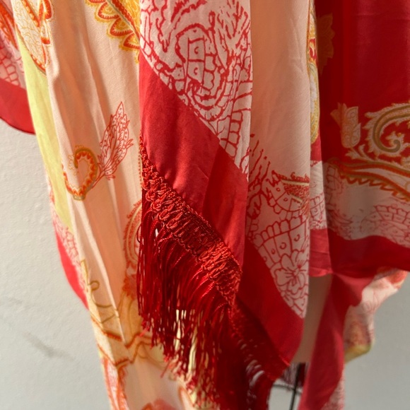 Chico's Warm Multi-Color Paisley Ruana nwt - Picture 3 of 8